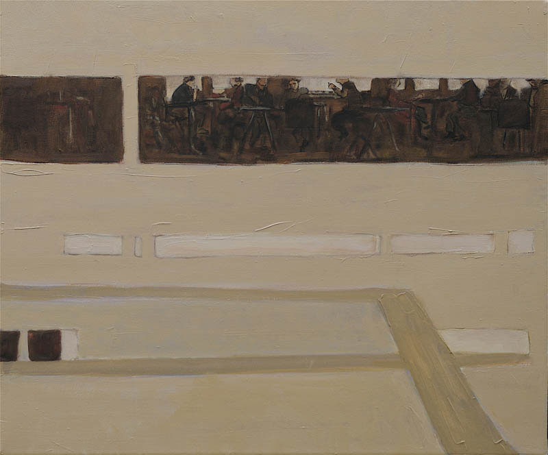 Cafétéria - 10F - huile sur toile